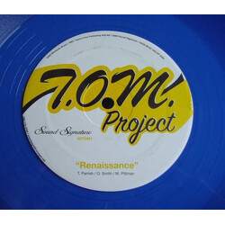 T.O.M. Project Renaissance USED VINYL 12INCH 33 S RPM SINGLE SIDED REPRESS