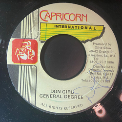 General Degree Don Girl USED VINYL 7INCH 45 RPM