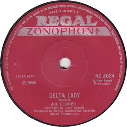 Joe Cocker Delta Lady USED VINYL 7INCH 45 RPM SINGLE