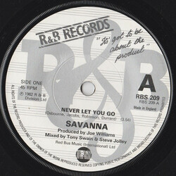 Savanna (2) Never Let You Go USED VINYL 7INCH