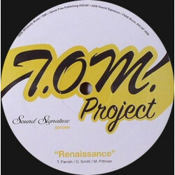 T.O.M. Project Renaissance USED VINYL 12INCH 33 S RPM SINGLE SIDED REPRESS