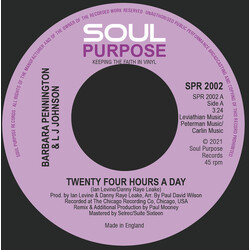 Barbara Pennington / L.J. Johnson Twenty Four Hours A Day USED VINYL 7INCH 45 RPM SINGLE
