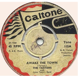 The Tartans / Lynn Taitt Band / Lynn Taitt & The Jets Awake The Town / The Brush USED VINYL 7INCH