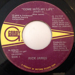 Rick James Come Into My Life USED VINYL 7INCH 45 RPM SINGLE