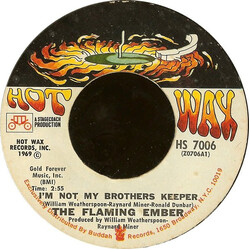 Flaming Ember I'm Not My Brothers Keeper / Deserted Village USED VINYL 7INCH 45 RPM SINGLE STYRENE