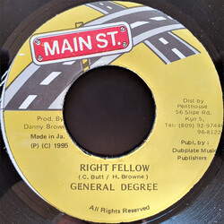 General Degree Right Fellow USED VINYL 7INCH 45 RPM