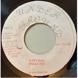 Snagga Puss Batty Man USED VINYL 7INCH 45 RPM SINGLE