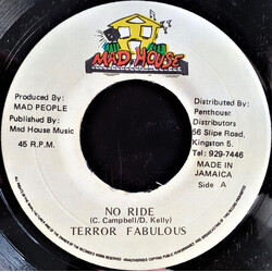 Terror Fabulous No Ride / Put Up Yu Hand USED VINYL 7INCH 45 RPM