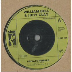 William Bell / Judy Clay / Booker T & The MG's / Johnnie Taylor Private Number / Mrs. Robinson / I Wanna Testify USED VINYL 7INCH 45 RPM STYRENE