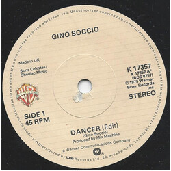 Gino Soccio Dancer USED VINYL 7INCH 45 RPM STEREO