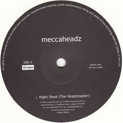 Meccaheadz Night Skool USED VINYL 12INCH PROMO