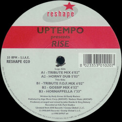 Uptempo Rise USED VINYL 12INCH 33 S RPM
