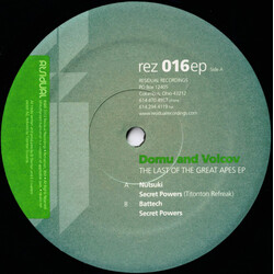 Domu / Volcov The Last Of The Great Apes EP USED VINYL 12INCH 33 S RPM EP