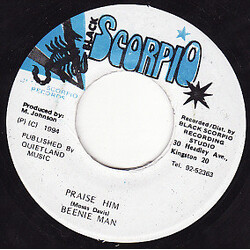 Beenie Man Praise Him USED VINYL 7INCH 45 RPM