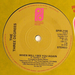 The Three Degrees When Will I See You Again USED VINYL 7INCH 45 RPM SINGLE