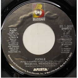 Michael Henderson Fickle USED VINYL 7INCH 45 RPM SINGLE