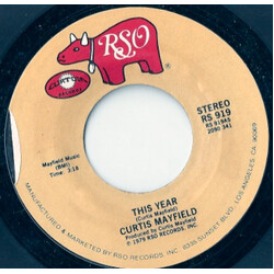 Curtis Mayfield This Year USED VINYL 7INCH 45 RPM STEREO