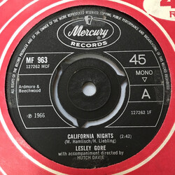 Lesley Gore California Nights USED VINYL 7INCH 45 RPM SINGLE MONO