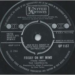 The Easybeats Friday On My Mind USED VINYL 7INCH 45 RPM SINGLE