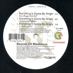 Sounds Of Blackness Everything Is Gonna Be Alright USED VINYL 12INCH 33 S RPM