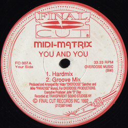Midi-Matrix You And You / The Moodie Trak USED VINYL 12INCH 33 S RPM