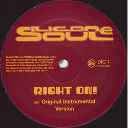 Silicone Soul Right On! USED VINYL 12INCH 33 S RPM 45 RPM