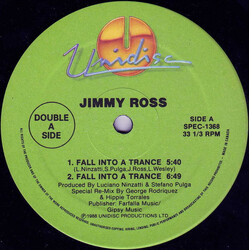 Jimmy Ross / Kano Fall Into A Trance / Another Life / Can't Hold Back USED VINYL 12INCH 33 S RPM