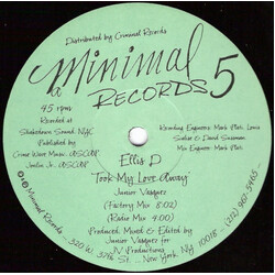 Ellis-D Took My Love Away USED VINYL 12INCH 33 S RPM