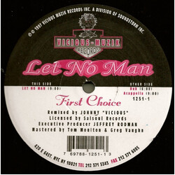 First Choice Let No Man USED VINYL 12INCH 33 S RPM