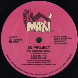 SK Project I've Been Searching / Your Love Is Taking Me Over USED VINYL 12INCH 33 S RPM