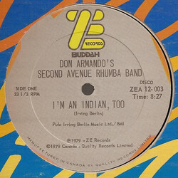 Don Armando's Second Avenue Rhumba Band I'm An Indian, Too / Deputy Of Love USED VINYL 12INCH 33 S RPM