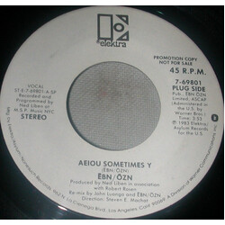 bn-Lzn AEIOU Sometimes Y USED VINYL 7INCH 45 RPM SINGLE PROMO