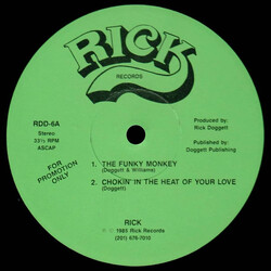 Rick Doggett The Funky Monkey USED VINYL 12INCH 33 S RPM EP PROMO