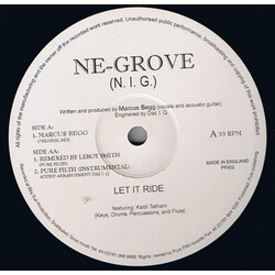 Ne-Grove Let It Ride USED VINYL 12INCH 33 S RPM