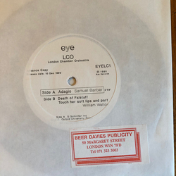 The London Chamber Orchestra Adagio Vinyl 7" USED