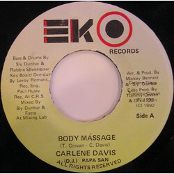Carlene Davis / Papa San Body Massage USED VINYL 7INCH 45 RPM
