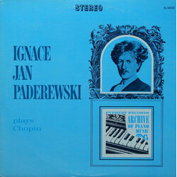 Ignacy Jan Paderewski / Frédéric Chopin Ignace Jan Paderewski Plays Chopin Vinyl LP USED