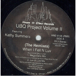 UBQ Project / Kathy Summers When I Fell N Luv (The Remixes) USED VINYL 12INCH 33 S RPM