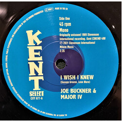 Joe Buckner / The Major IV / Hal Frazier I Wish I Knew / I Stand Blue Vinyl 7" USED