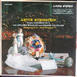 Arthur Rubinstein / Symphony Of The Air / Alfred Wallenstein / Frédéric Chopin Concerto No. 2 And Andante Spianato And Grande Polonaise Vinyl LP USED