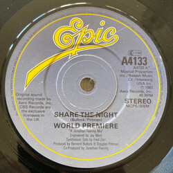 World Premiere (2) Share The Night USED VINYL 7INCH SINGLE
