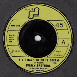 Everly Brothers All I Have To Do Is Dream USED VINYL 7INCH 45 RPM