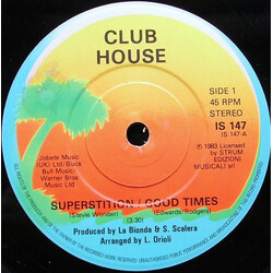 Club House Superstition / Good Times USED VINYL 7INCH SINGLE 45 RPM