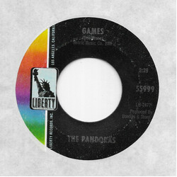 The Pandoras (2) Games USED VINYL 7INCH 45 RPM SINGLE