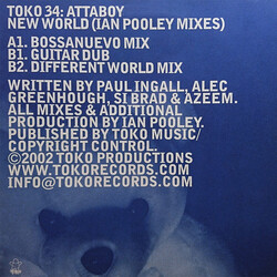 Attaboy New World (Ian Pooley Mixes) USED VINYL 12INCH