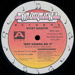 Vicky Martin Not Gonna Do It USED VINYL 12INCH 33 S RPM