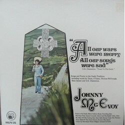 Johnny McEvoy All Our Wars Were Merry All Our Songs Were Sad Vinyl LP USED