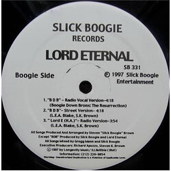 Lord Eternal B D B (Boogie Down Bronx: The Resurrection) USED VINYL 12INCH 33 S RPM