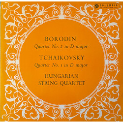 Alexander Borodin / Pyotr Ilyich Tchaikovsky / The Hungarian Quartet Quartet No. 2 In D Major / Quartet No. 1 In D Major Vinyl LP USED