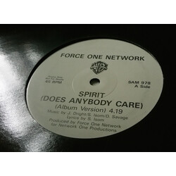 Force One Network Spirit (Does Anybody Care) USED VINYL 12INCH 45 RPM PROMO